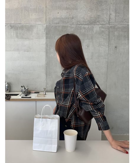 check flannel shirt/2color