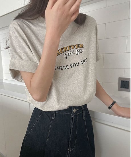 wherever logo T-shirt/2color(ネコポス)