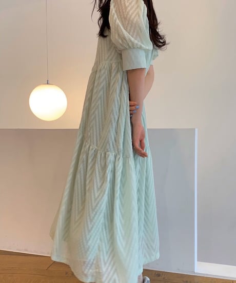 airy puff sleeve OP/2color