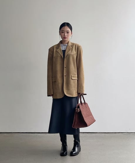 suède tailored jacket