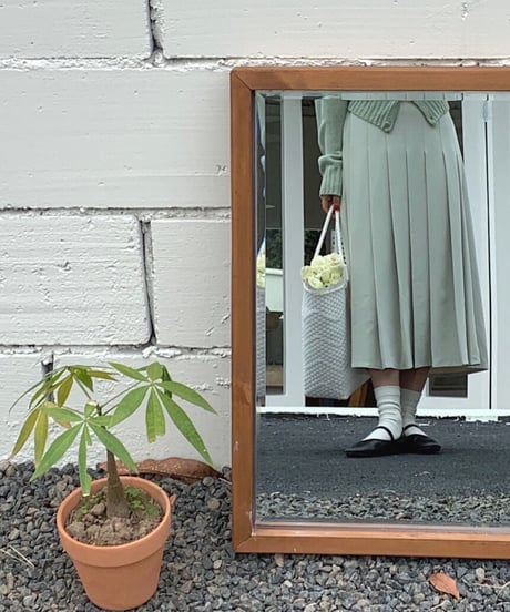 box pleats skirt/2color