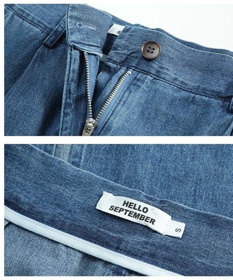 medium denim  skirt/2color