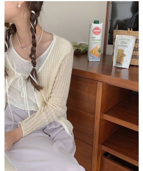 layer ribbon tops/2color