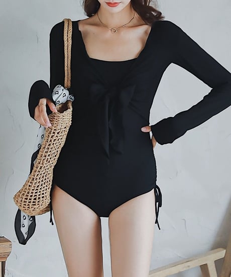 swimsuit & cape set/2color