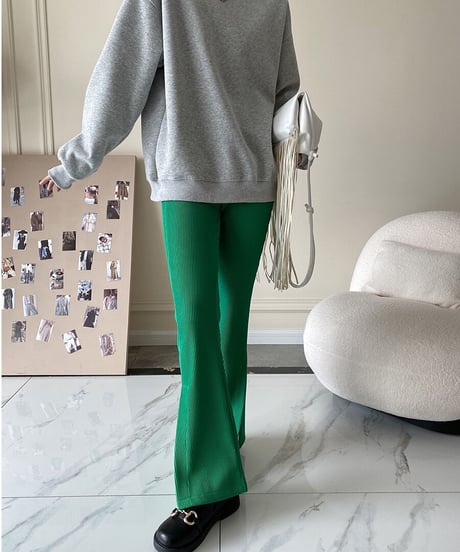 side slit lib pants/3color