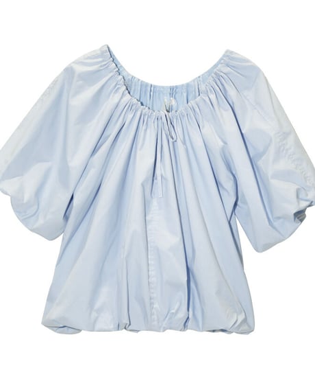 volume gather blouse(half sleeve)/2color(ネコポス)