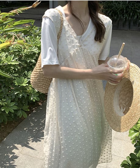 dot see-through dress