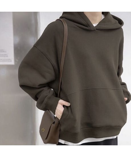 【original】simple loose hoodie