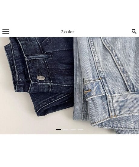 gurkha denim pants/2color