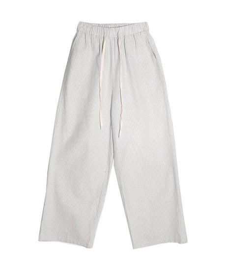 cotton linen stripe pant/2color