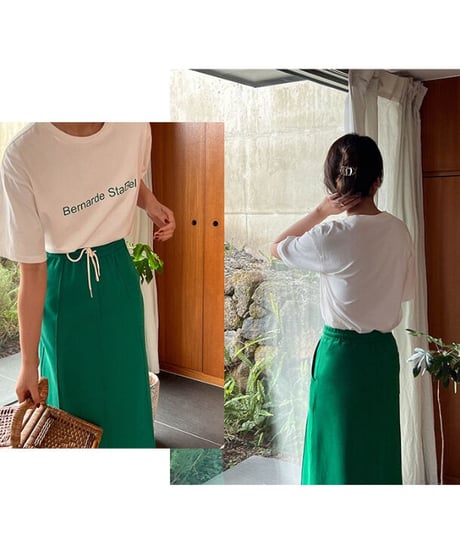 sweat long skirt /5color