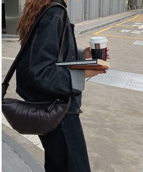 [OUTLET]no collar denim jacket/2color