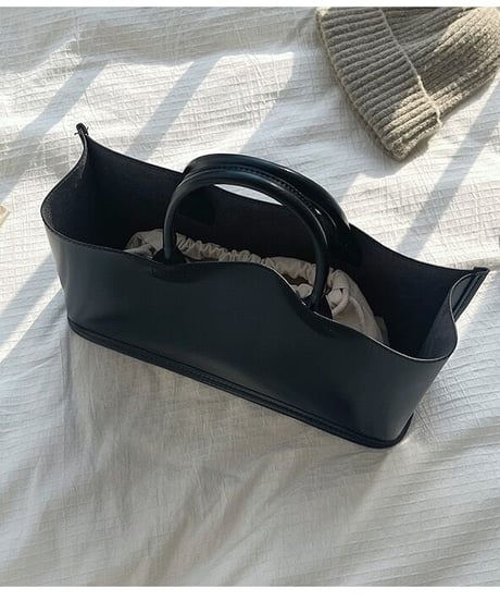 [OUTLET]square basket bag/4color