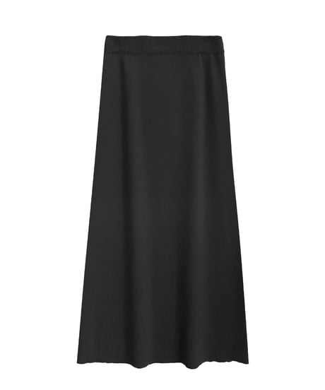（Set up）semi flare long skirt/3color