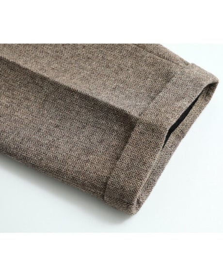 [OUTLET]herringbone wool slacks/2color