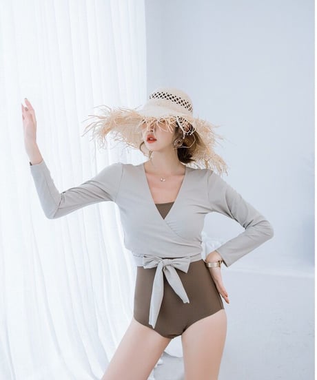 swimsuit & wrap tops set