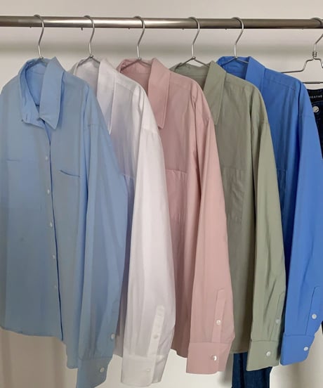 [OUTLET]double pocket color shirt/5color