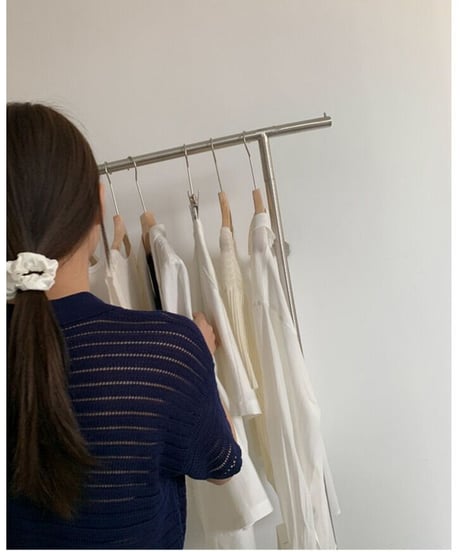 sheer border shirt/2color