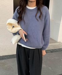 crew neck knit/3color