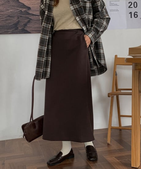 tight long skirt/2color
