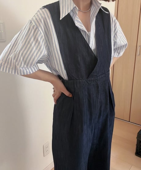 denim jumper all-in-one