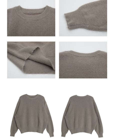 crew neck knit/3color