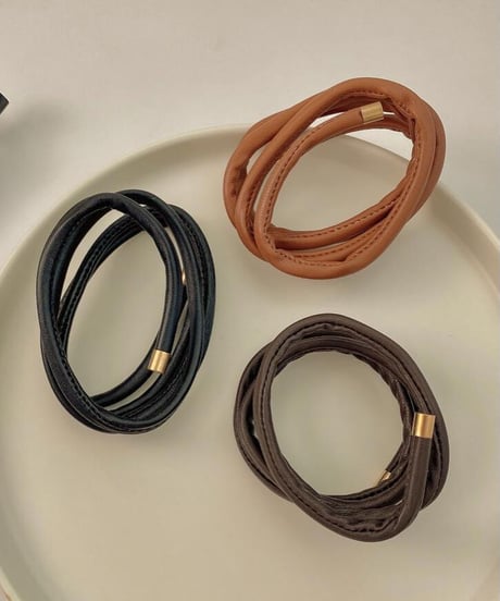 [OUTLET]eco leather hair wire/3color