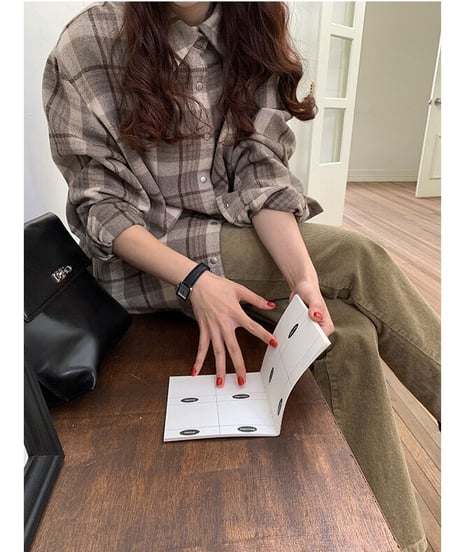 check flannel shirt/2color