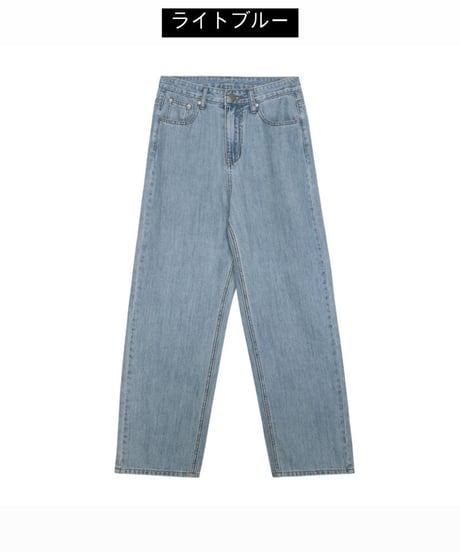 (standard)high rise straight denim/3color