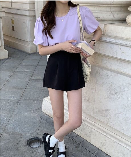 puff sleeve tee/3color(ネコポス)
