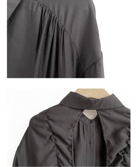 satin back open shirt