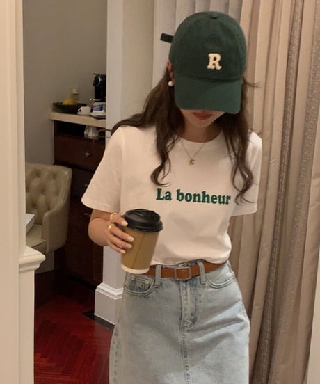 La bonheur tee/3color(ネコポス)