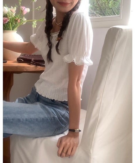 lovely puff tee/2color(ネコポス)