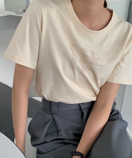 list T-shirt/3color(ネコポス)