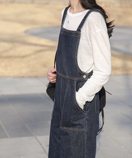 denim salopette