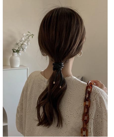[OUTLET]eco leather hair wire/3color