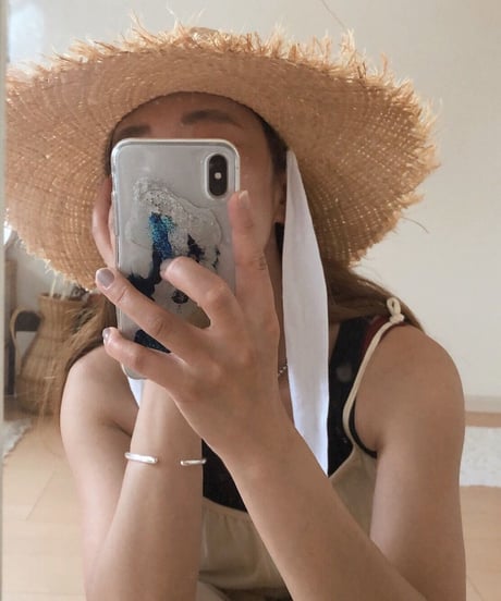 ribbon summer hat/3color