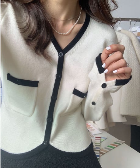 waist shape cardigan/3color