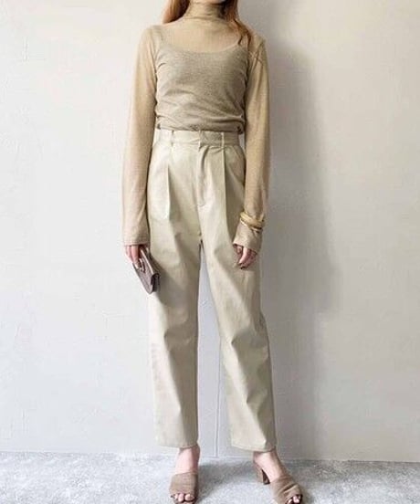 [OUTLET]eco leather pants/3color