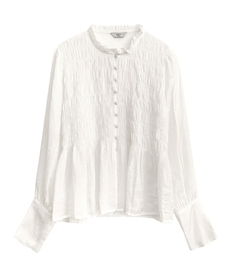 gather long cuffs blouse/3color