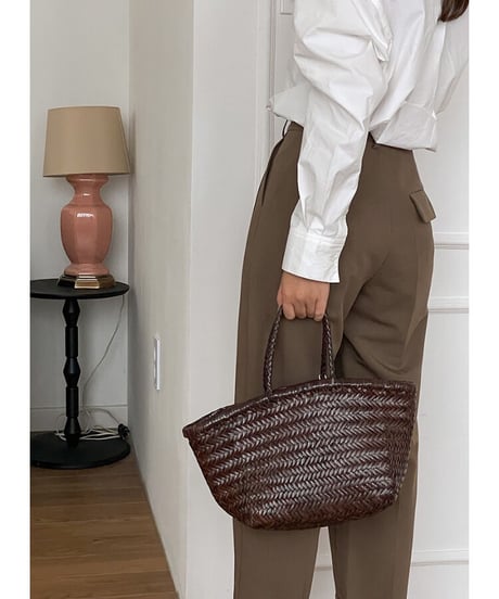 roll-up tuck slacks/3color