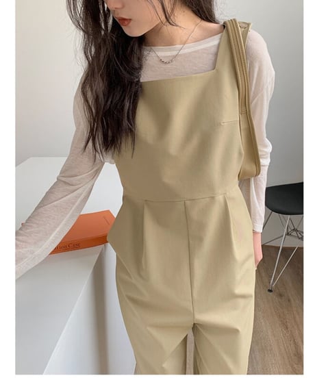 square neck all-in-one/2color