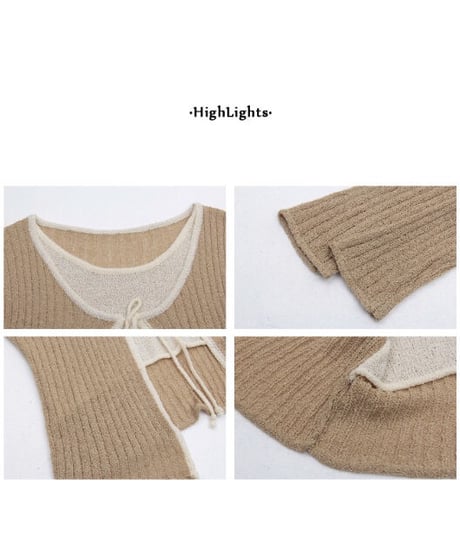 layer ribbon tops/2color