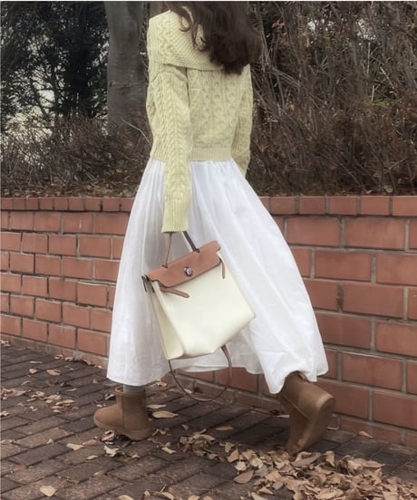 sailor collar knit cardigan/3color