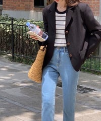 basic tailored jacket/2color