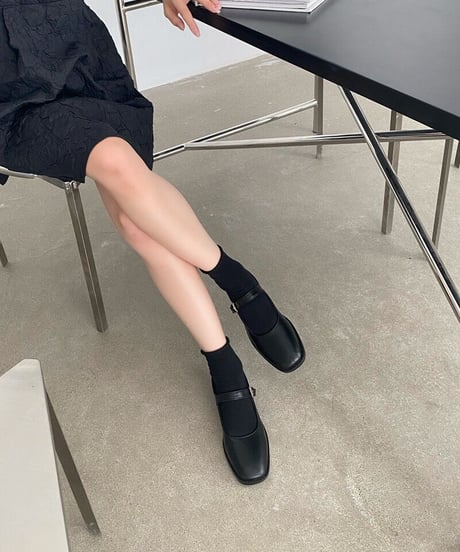 strap flat pumps/3color