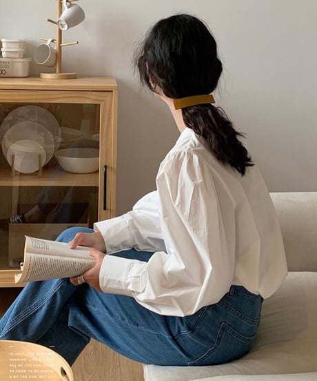 [OUTLET]volume sleeve blouse/3color