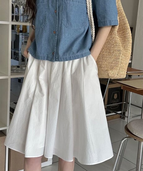 middle volume skirt/3color