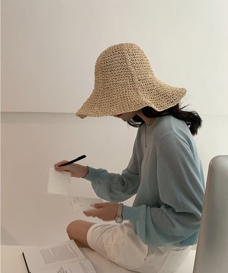 summer straw hat/2color