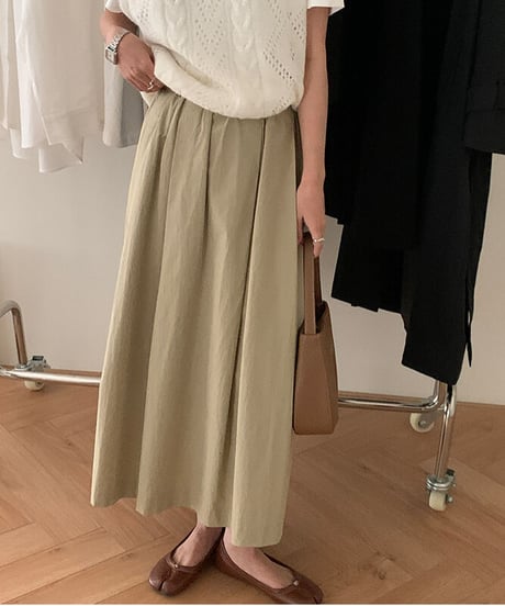 cotton volume skirt/2color
